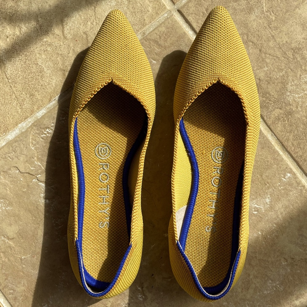 Rothy’s The Point Marigold Yellow Gold size 7